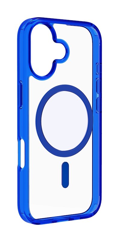 Cellularline Custodia iPhone 17 Iconic Magsafe Trasparente/Blu