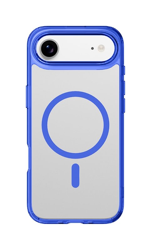 Cellularline Custodia iPhone 17 Air Iconic Magsafe Trasparente/Blu