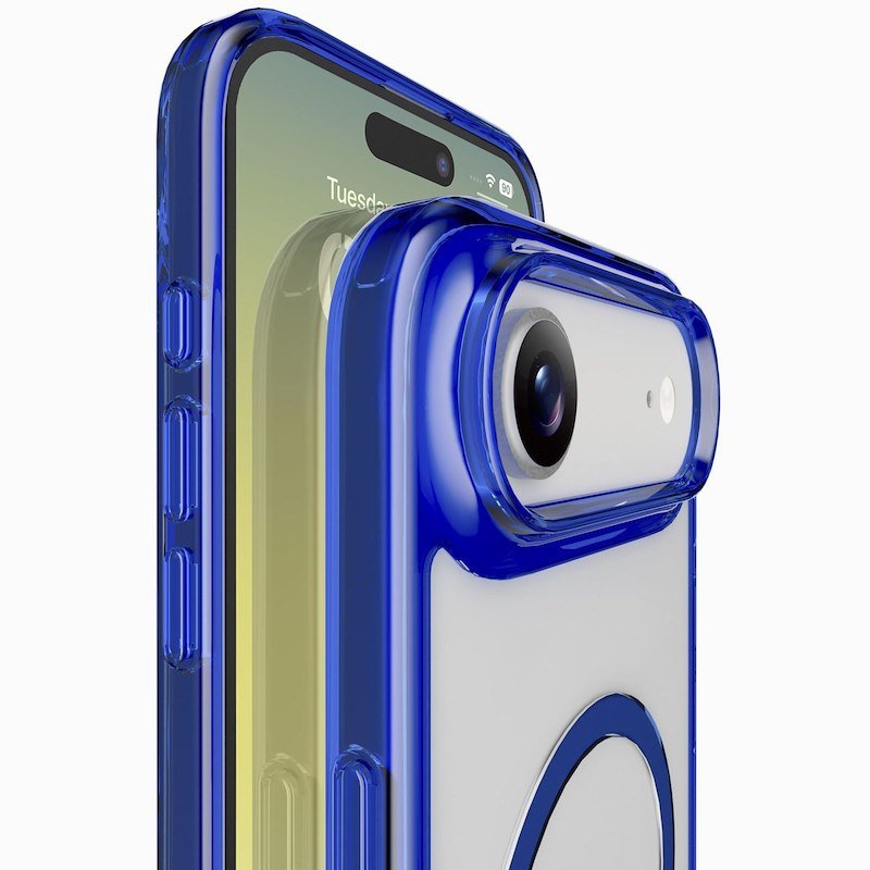 Cellularline Custodia iPhone 17 Air Iconic Magsafe Trasparente/Blu