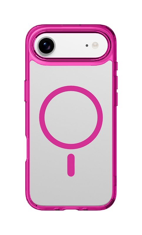 Cellularline Custodia iPhone Air Iconic Magsafe Trasparente/Rosa