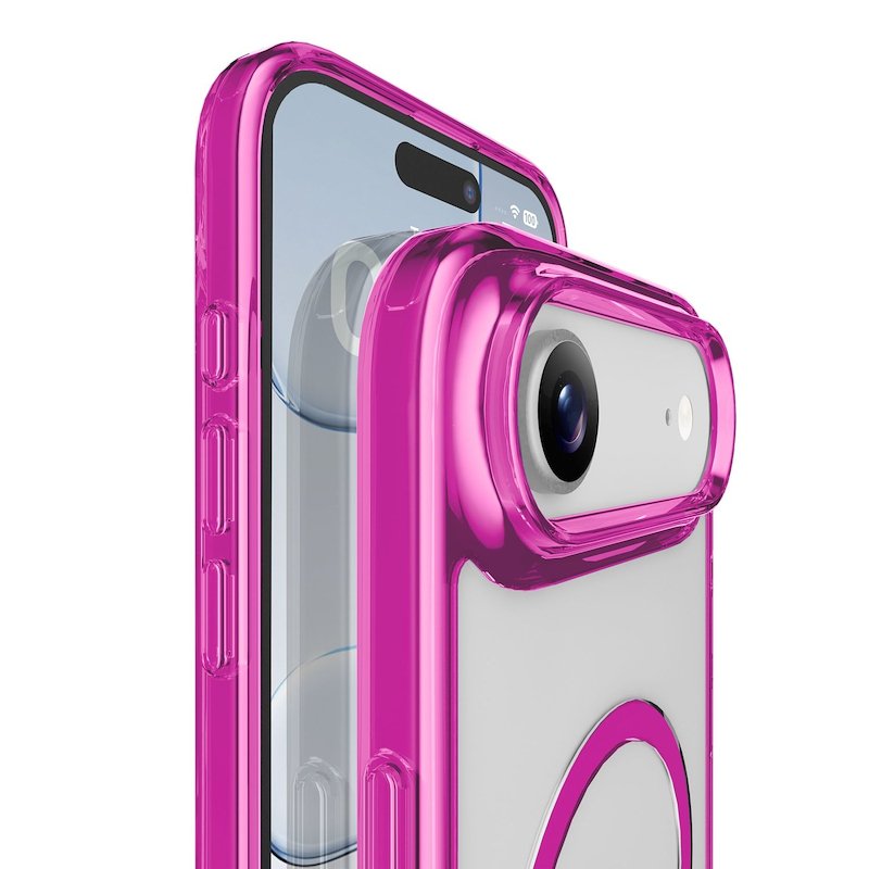Cellularline Custodia iPhone Air Iconic Magsafe Trasparente/Rosa