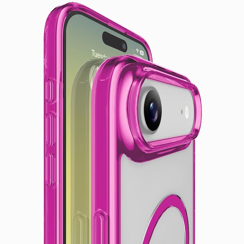 Cellularline Custodia iPhone Air Iconic Magsafe Trasparente/Rosa