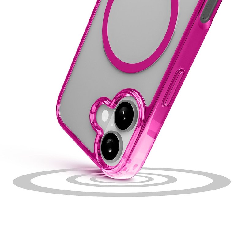 Cellularline Custodia iPhone 17 Iconic Magsafe Trasparente/Rosa