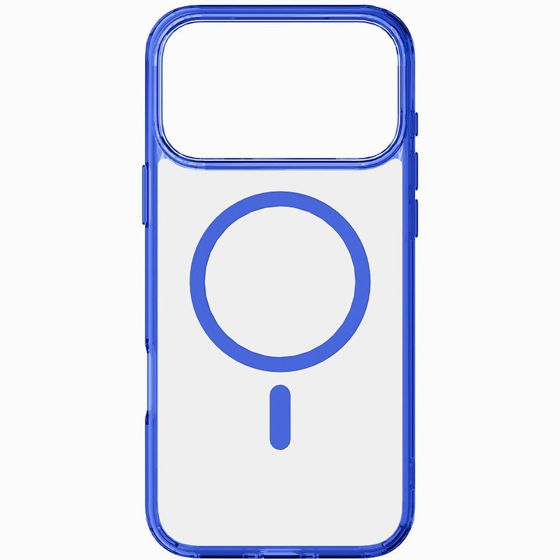Cellularline Custodia iPhone 17 Pro Iconic Magsafe Trasparente/Blu