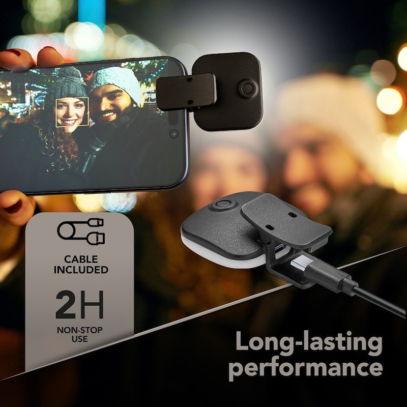 Cellularline Selfie Light Clip Nero