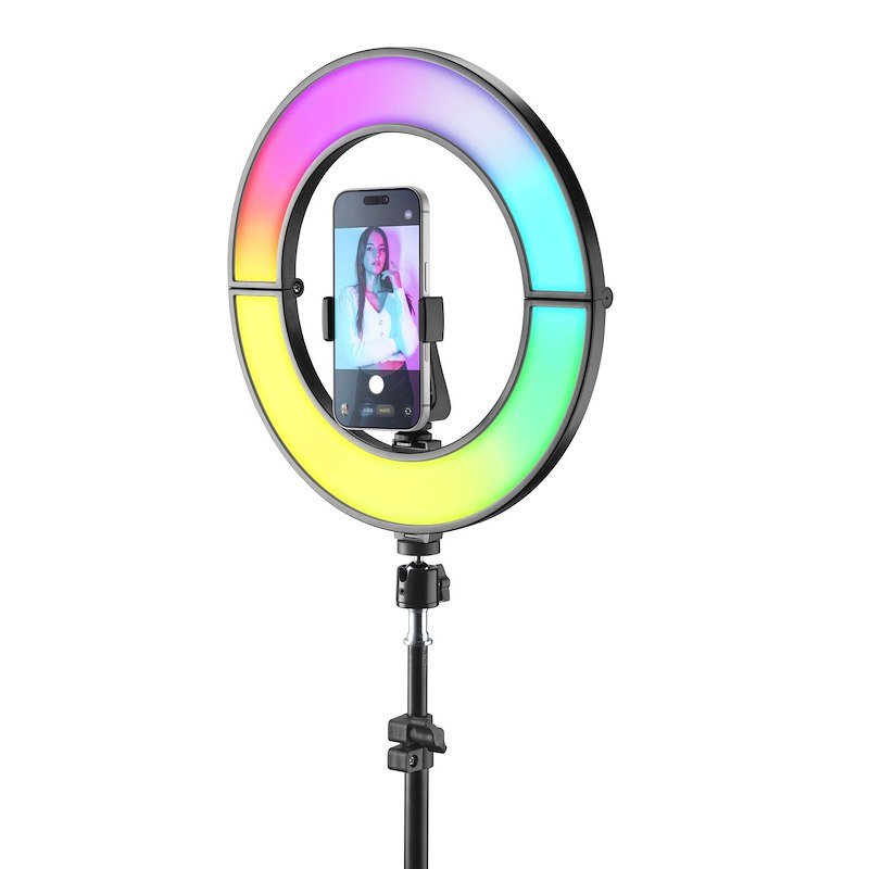 Cellularline Selfie Ring Selfieringfoldyk Nero