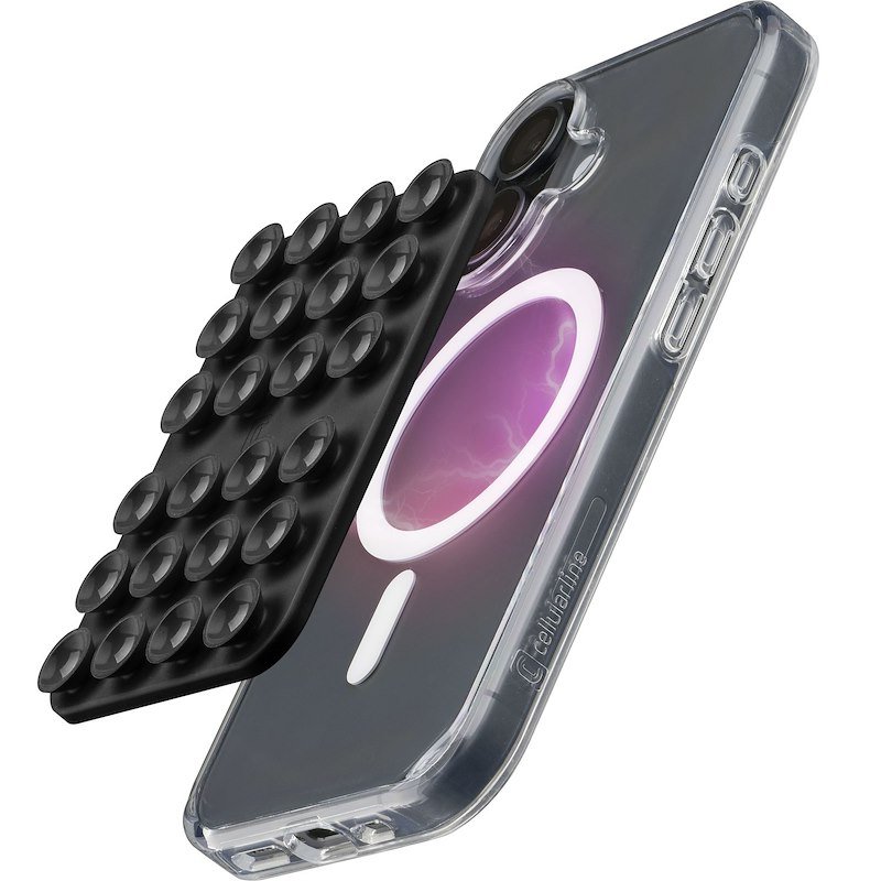 Cellularline Supporto Universale con Ventosa Bubble MagSafe Nero