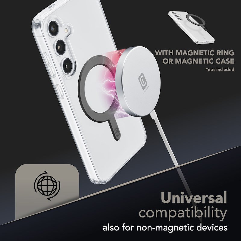 Cellularline Mag Pad QI2.2 25W  Bianco