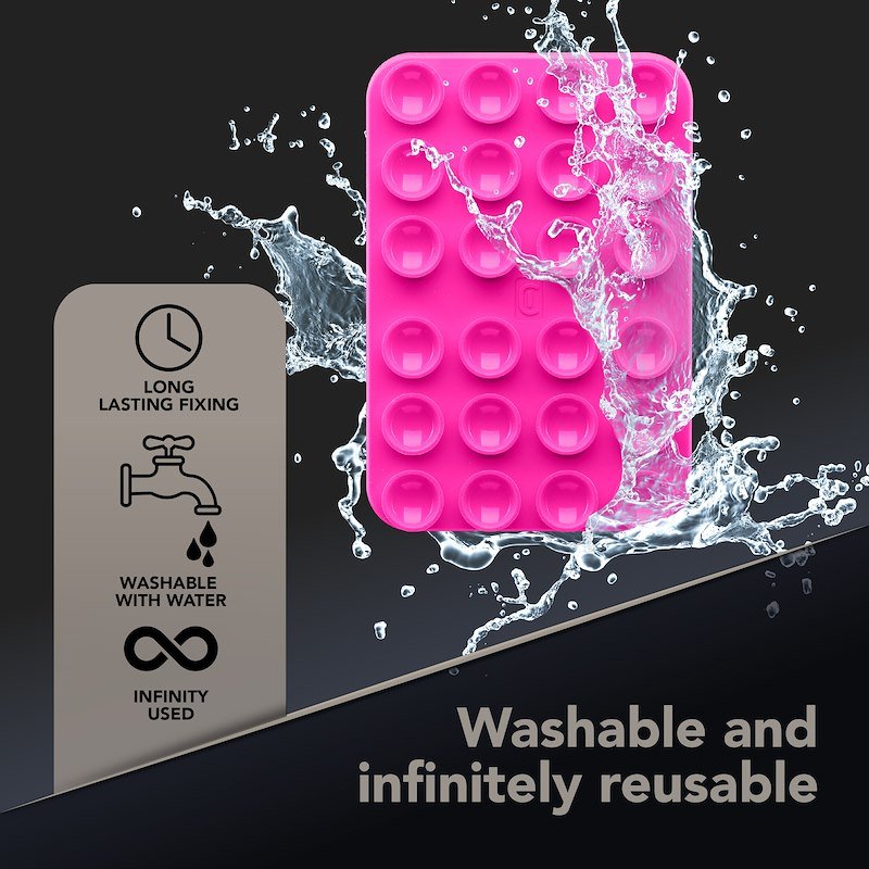Cellularline Supporto Universale con Ventosa Bubble MagSafe Rosa