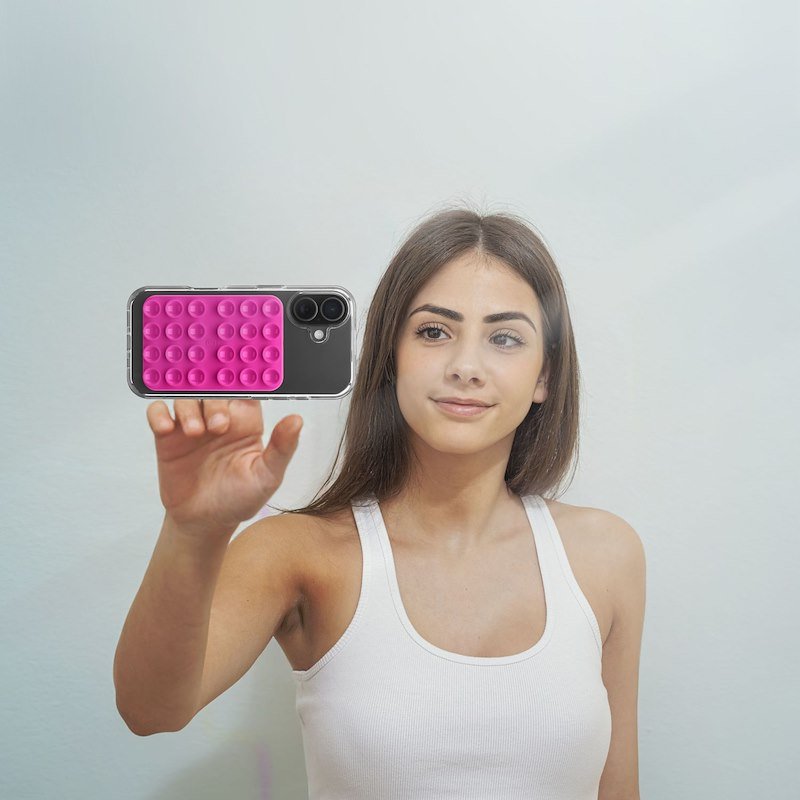 Cellularline Supporto Universale con Ventosa Bubble MagSafe Rosa