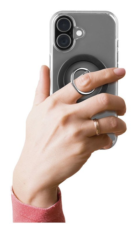 Cellularline Style Ring Mag Anello stand universale con compatibilità MagSafe Nero