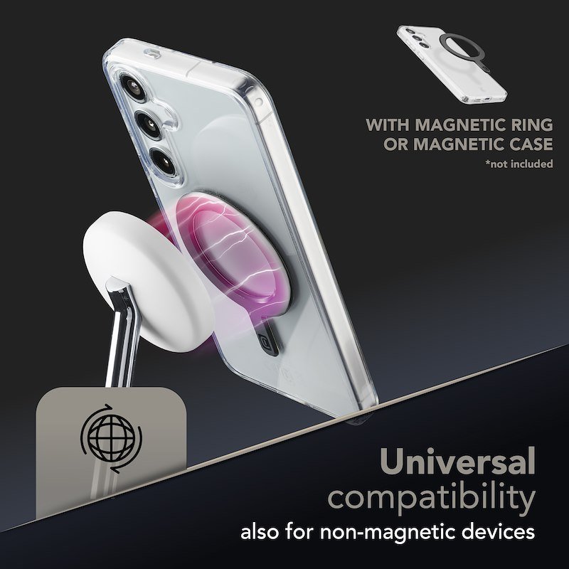 Cellularline Stazione di ricarica wireless Mag Duo QI2.2 25W Bianco