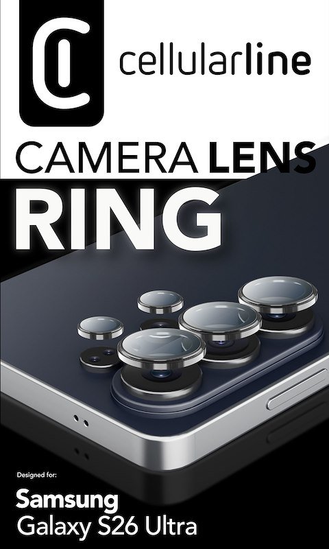 Cellularline Camera Lens Ring Galaxy S26 Ultra