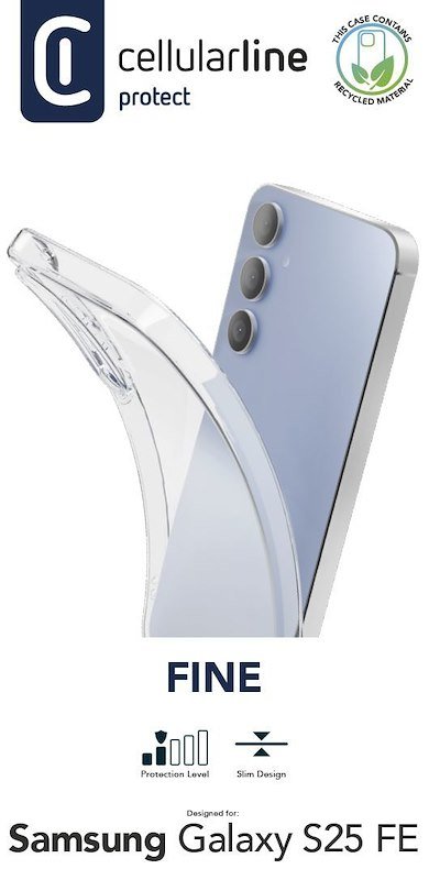 Cellularline Custodia Galaxy S25 FE Fine Trasparente