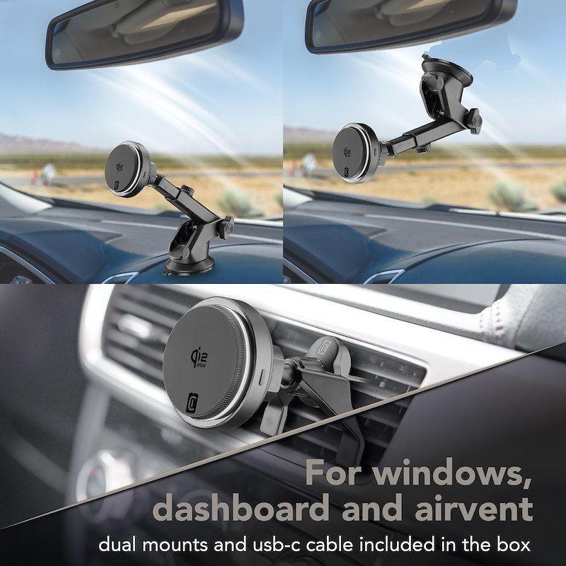 Cellularline Caricabatterie car FREEZE MAG QI2 25W Magqi25holdcoolerk