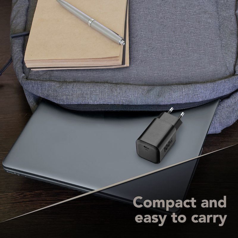 Cellularline Caricabatterie ACH USB-C GAN+ 100W Nero