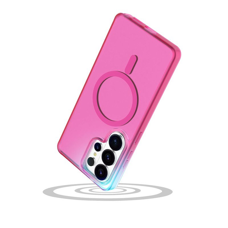 Cellularline Custodia Galaxy S26 Ultra Frosty Mag Trasparente Rosa