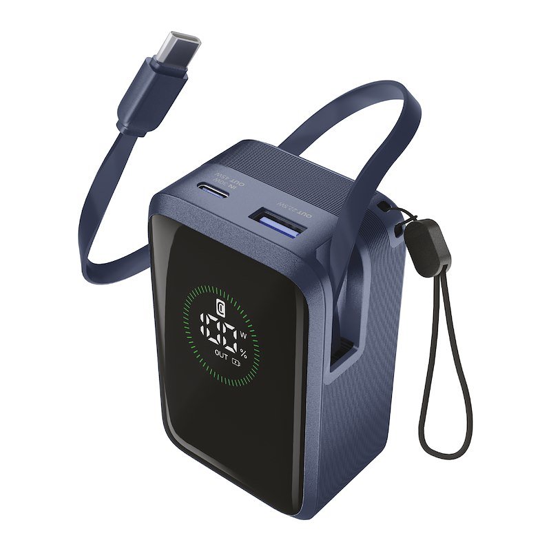 Cellularline Power Bank Pbroll10000mAh Blu