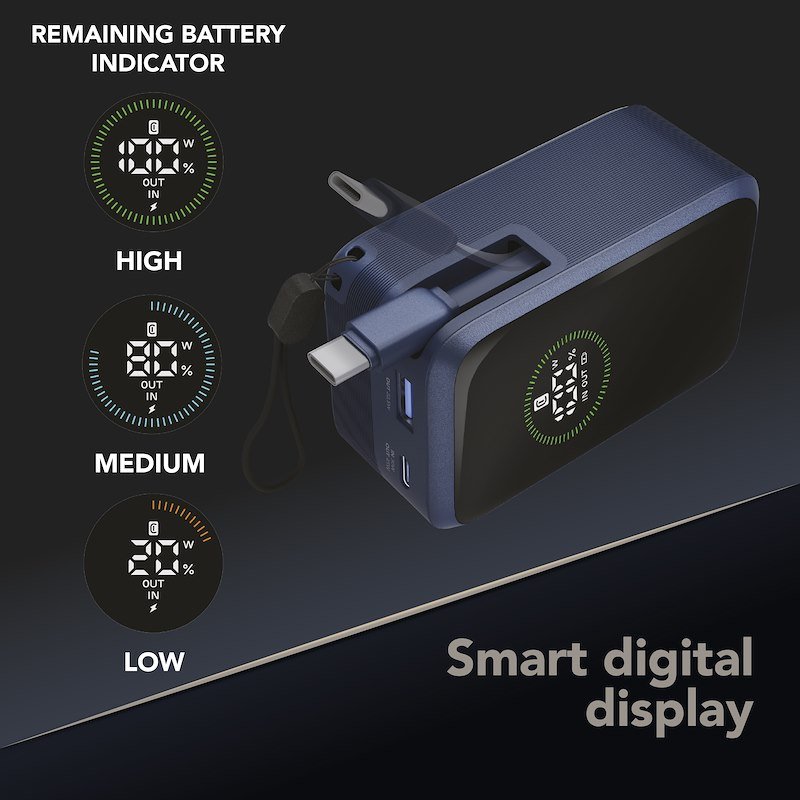 Cellularline Power Bank Pbroll10000mAh Blu