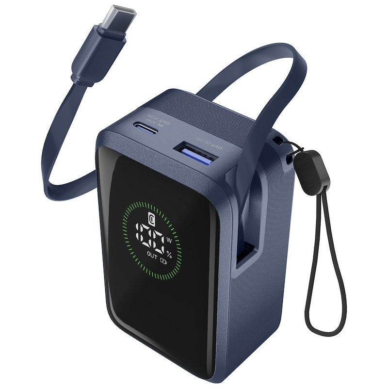 Cellularline Power Bank Pbroll10000mAh Blu