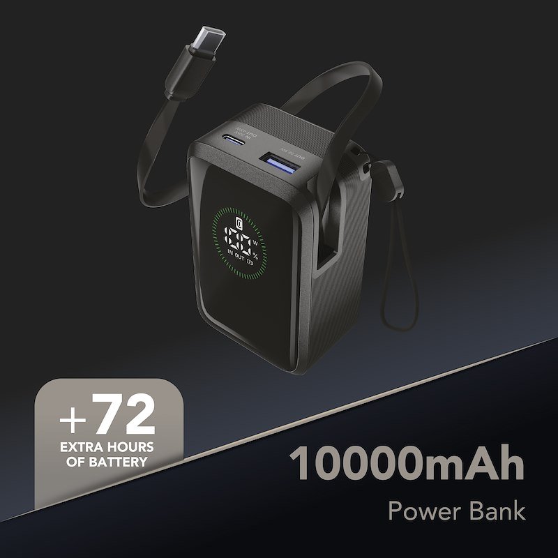 Cellularline Power Bank Roller 10.000mAh