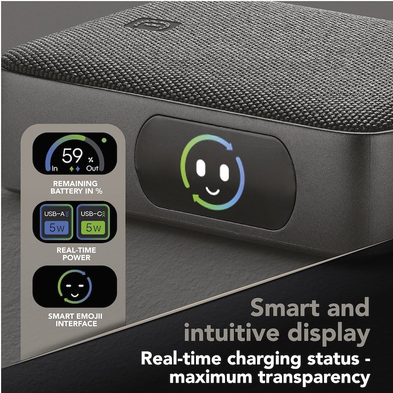 Power Bank Cellularline Powerview Iq 10000 Mah Mah, Nero - 9