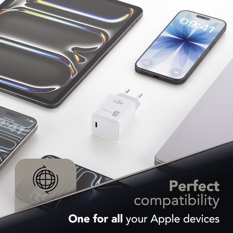 Cellularline Caricabatterie ACH USB-C 40W PD