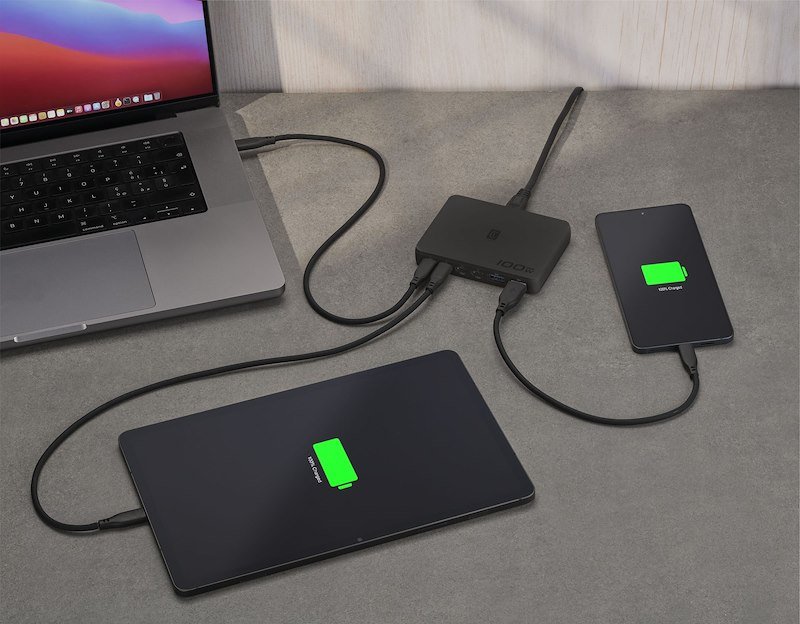 Cellularline Power Bank Desk Station 100W 6 porte Achslim6usb100wk Nero