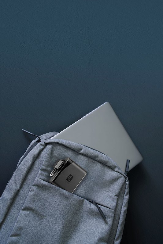 Cellularline caricabatterie da rete PowerView IQ ACH 67W Achtft3usbgan67wk