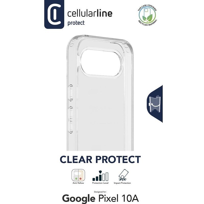Cellularline Custodia Clear Protect Google Plxel 10a Trasparente