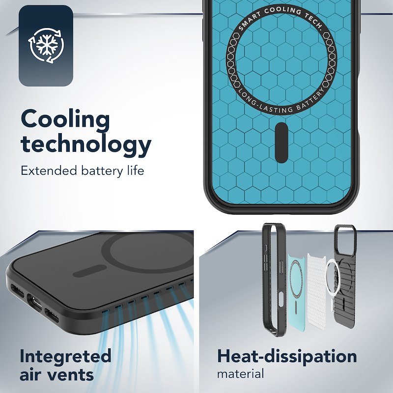 Cellularline Custodia Icy Magsafe iPhone 17 Pro Nero