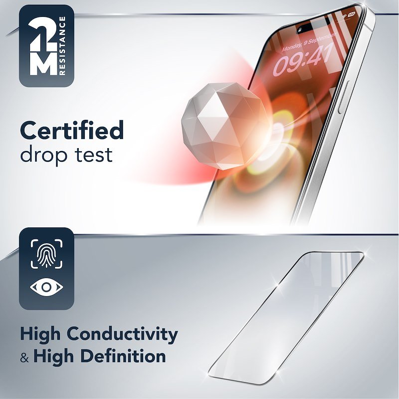Cellularline Vetro Temperato Antiriflesso iPhone 17 pro