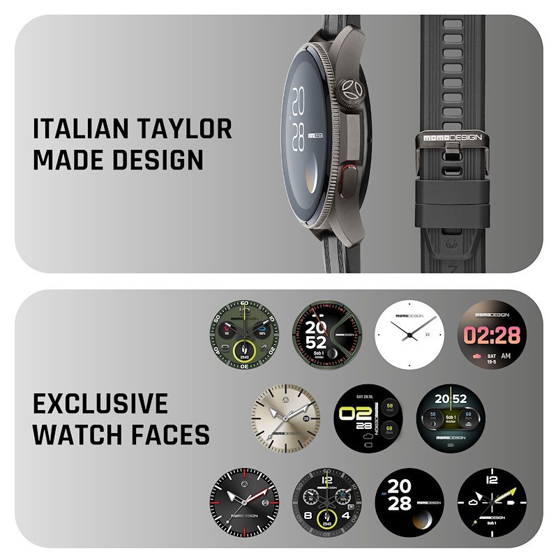 Cellularline Smartwatch ZERO AMOLED 1.43"  MOMO DESIGN Nero