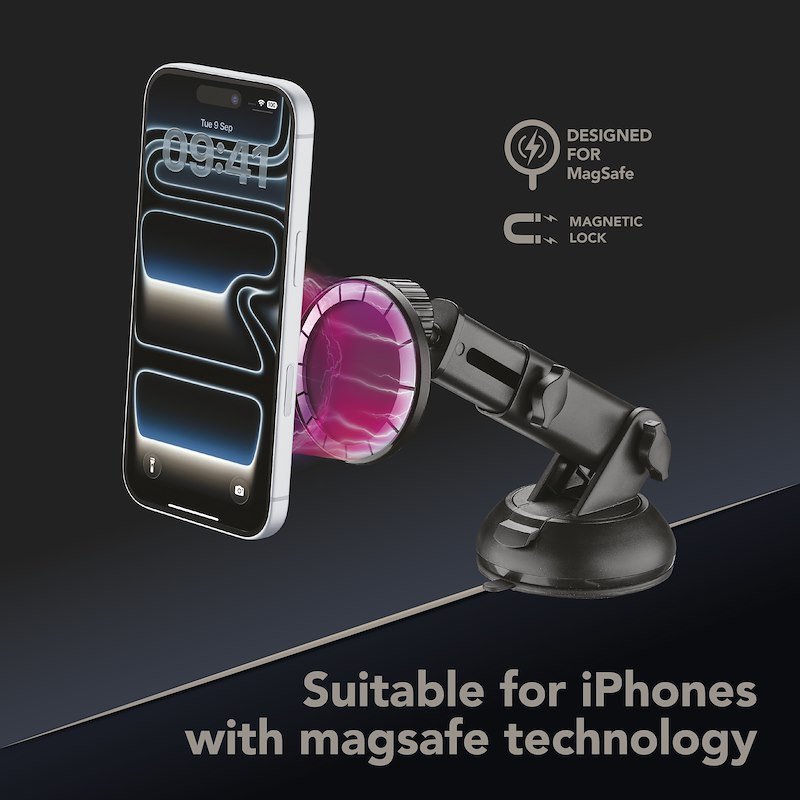 Cellularline Supporto auto per smartphone Magsafe Nero