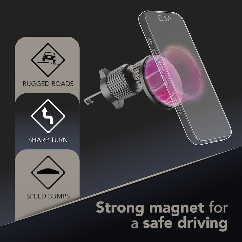 Cellularline Supporto auto per smartphone Magsafe Nero