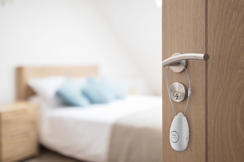 Cellularline Allarme Portatile per Porte SOS LOCKY