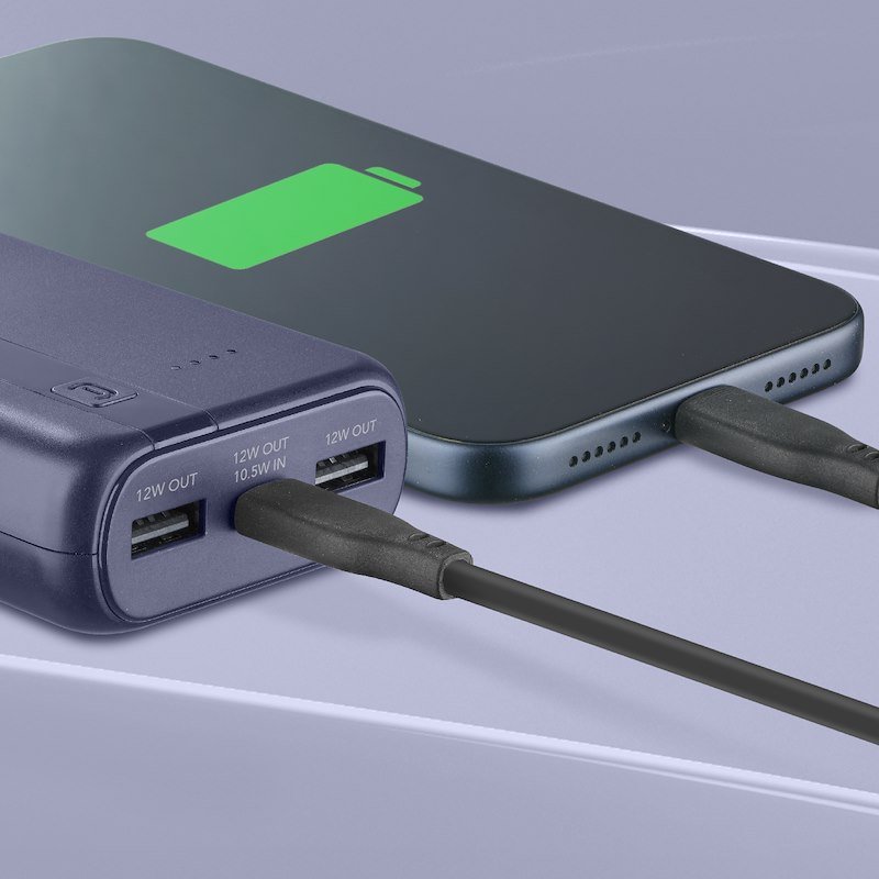 Cellularline Powerbank Essential 10000mAh Blu scuro