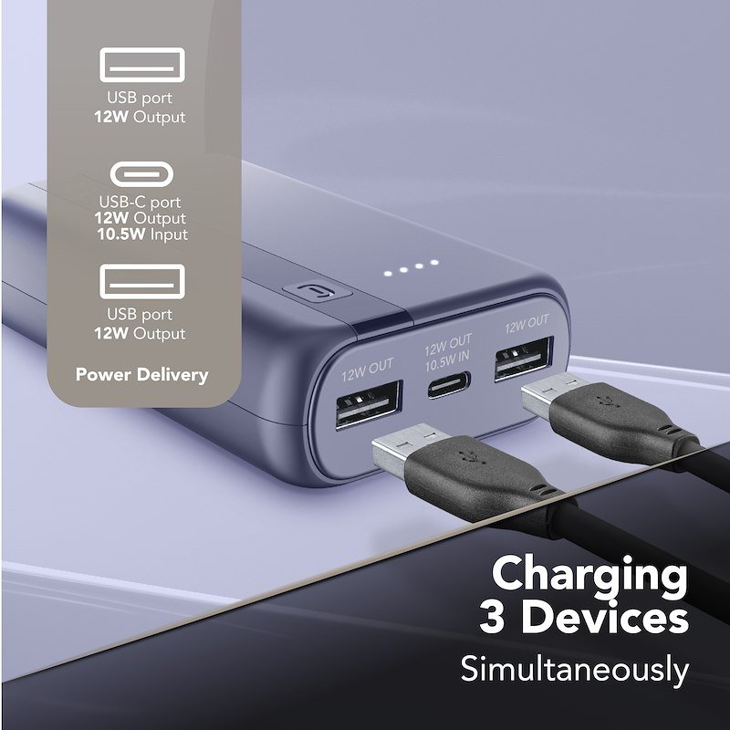 Cellularline Powerbank Essential 10000mAh Blu scuro