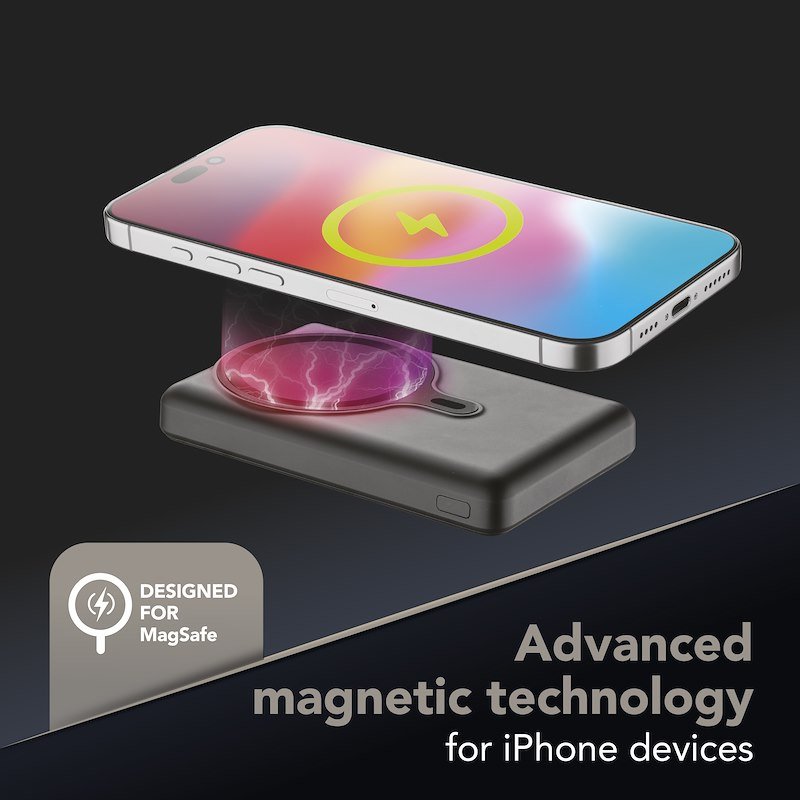 Cellularline PowerBank Magsafe USB-C MAG 10.000 Nero