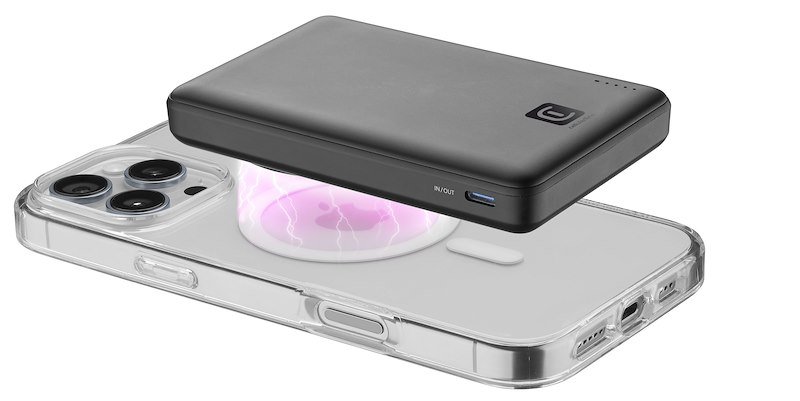 Cellularline PowerBank Magsafe USB-C MAG 10.000 Nero