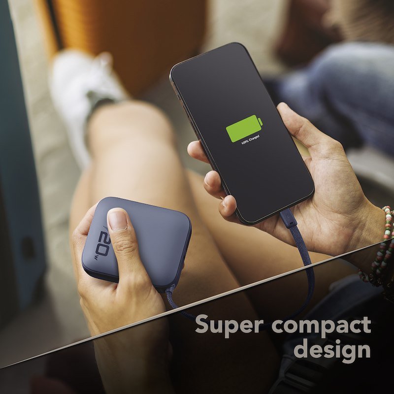 Cellularline Powerbank Pocket USB-C 20W Blu