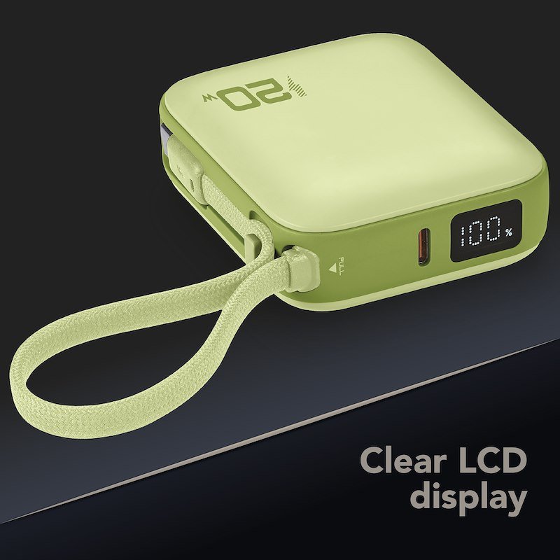 Cellularline Powerbank Pocket USB-C 20W Verde