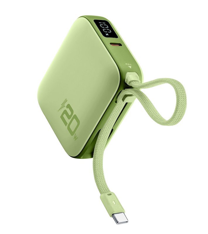 Cellularline Powerbank Pocket USB-C 20W Verde