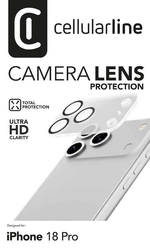 Cellularline Camera Lens iPhone 18 Pro Trasparente