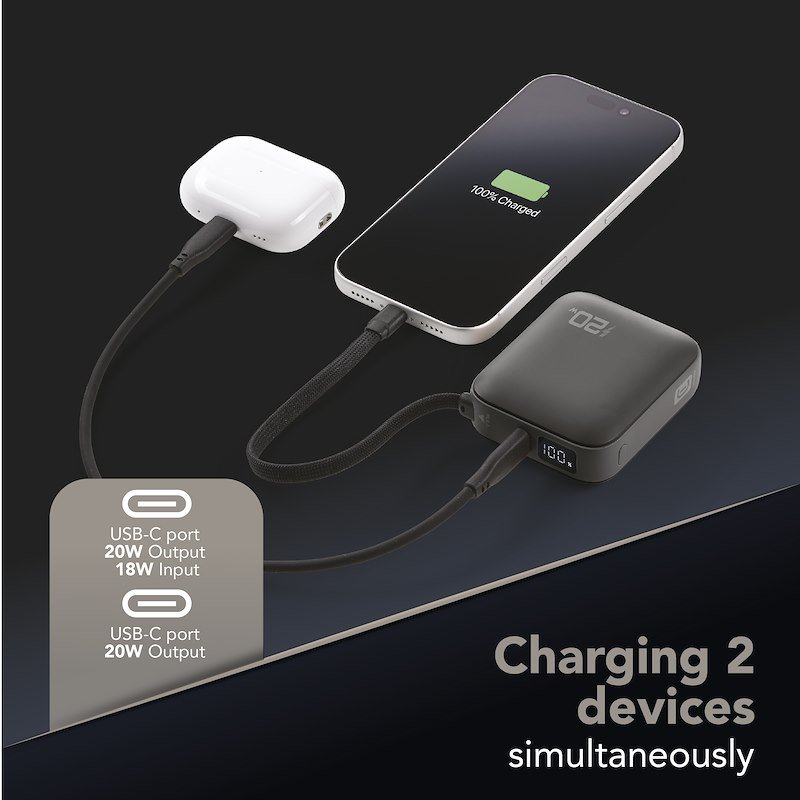 Cellularline Powerbank Pocket USB-C 20W Nero