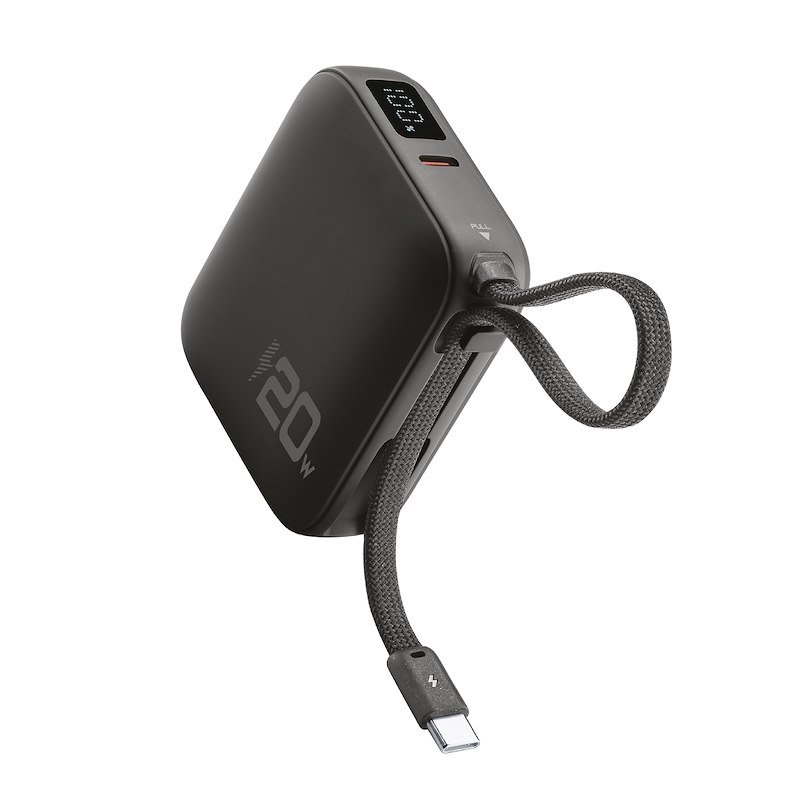 Cellularline Powerbank Pocket USB-C 20W Nero