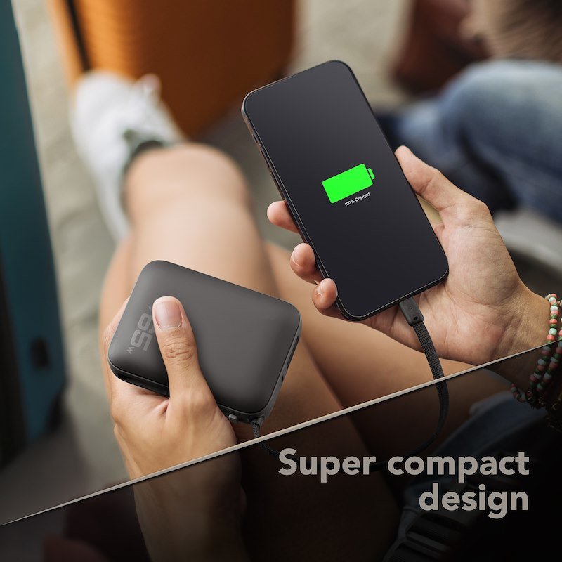 Cellularline Powerbank Pocket USB-C 65W Nero