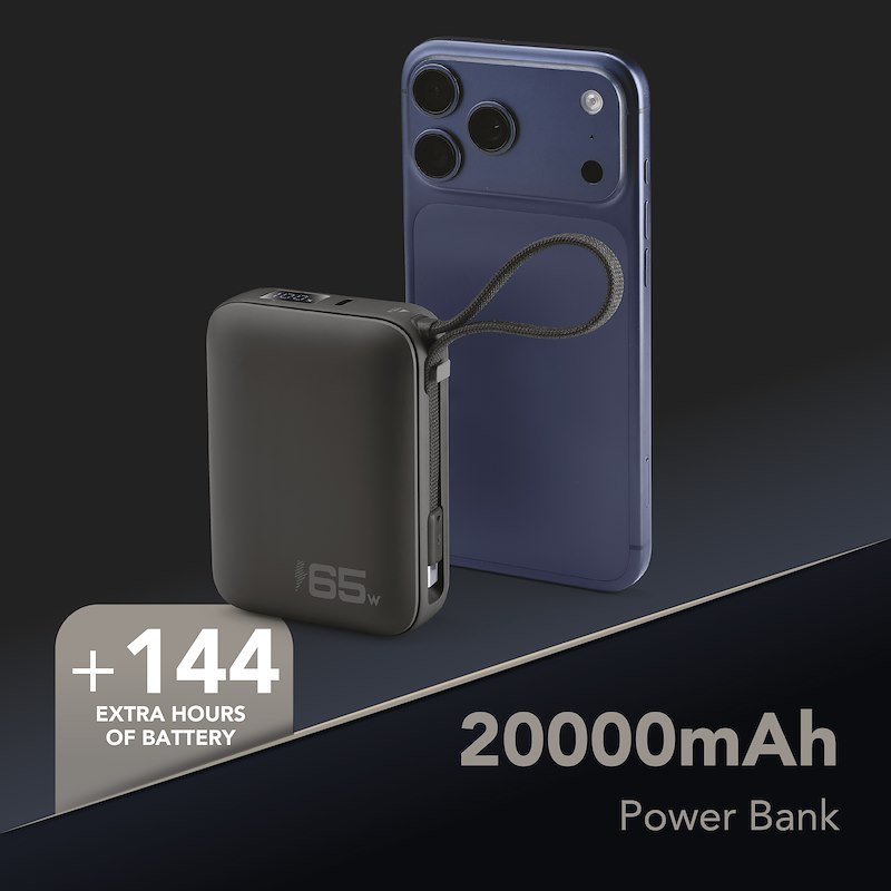 Cellularline Powerbank Pocket USB-C 65W Nero