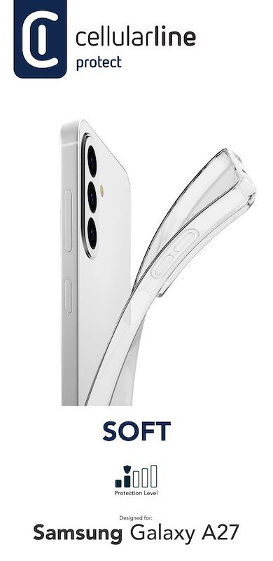 Cellularline Custodia Galaxy A27 Gomma Soft Trasparente