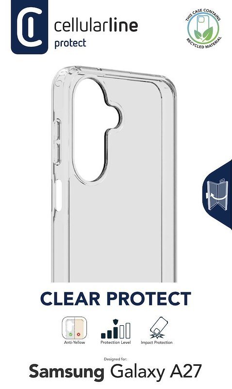 Cellularline Custodia Galaxy A27 Clear Protect Trasparente